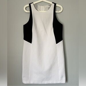 Club Monaco Black and White Sleeveless Lined Dress Size 8 in great condition